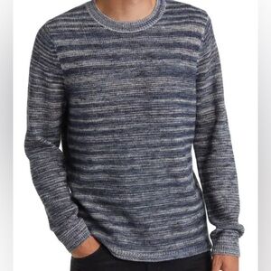 Treasure & Bond Men's Navy Heathered Crewneck Sweater